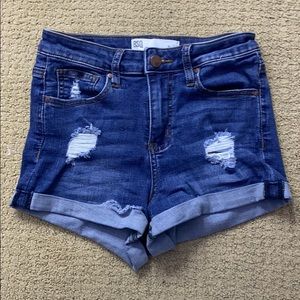 Dark Wash Denim Jean Shorts
